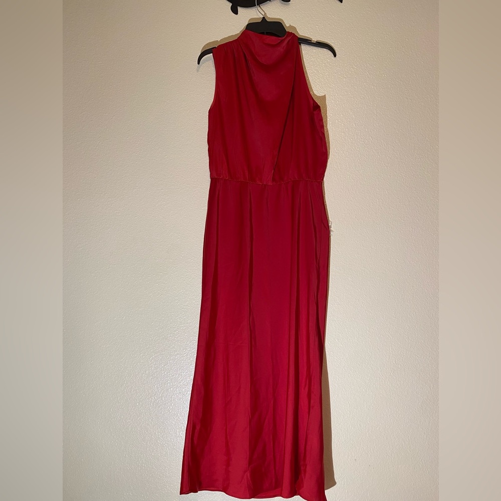 Pretty Garden Women’s Elegant Red Sleeveless Dress Size M